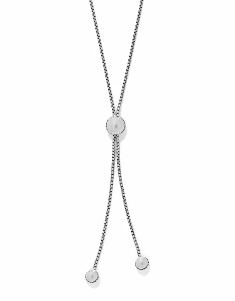 Pretty Tough Bold Stud Lariate Necklace