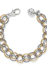 Pebble Link Two Tone Bracelet