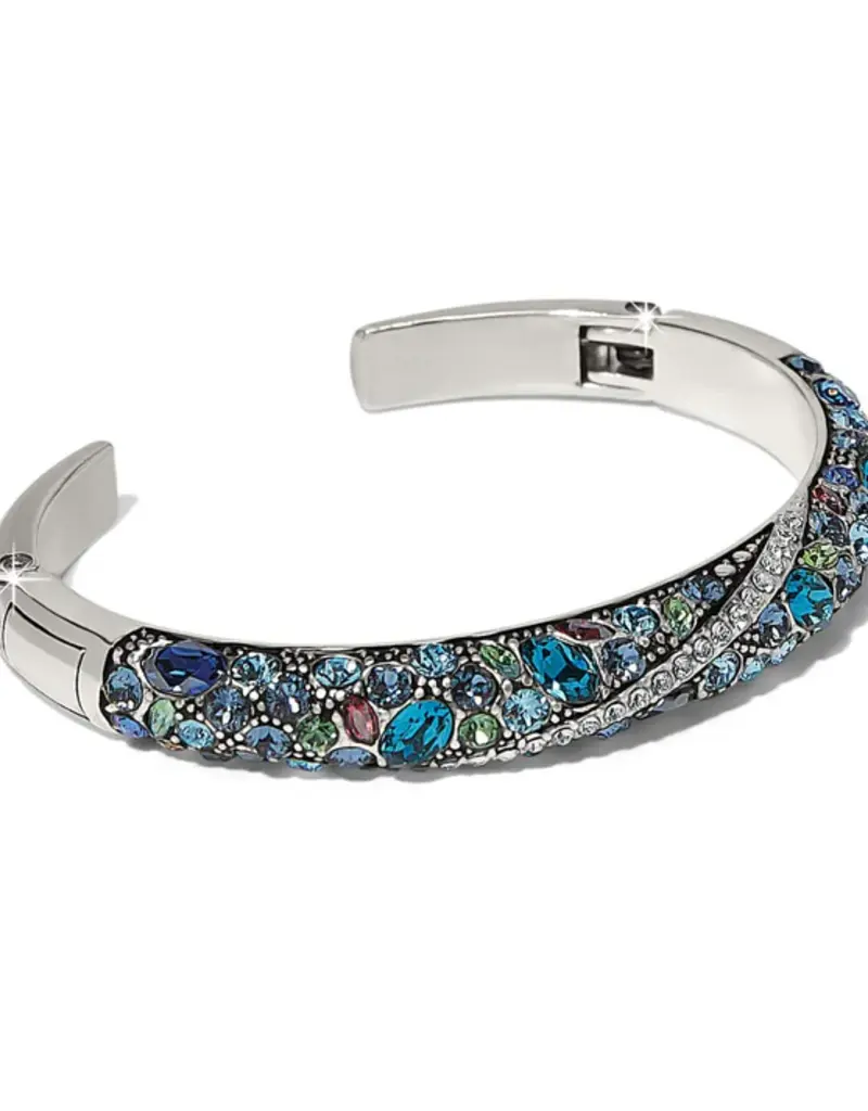 Trust Your Journey Blues Hinged Bangle