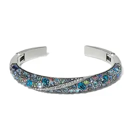 Trust Your Journey Blues Hinged Bangle