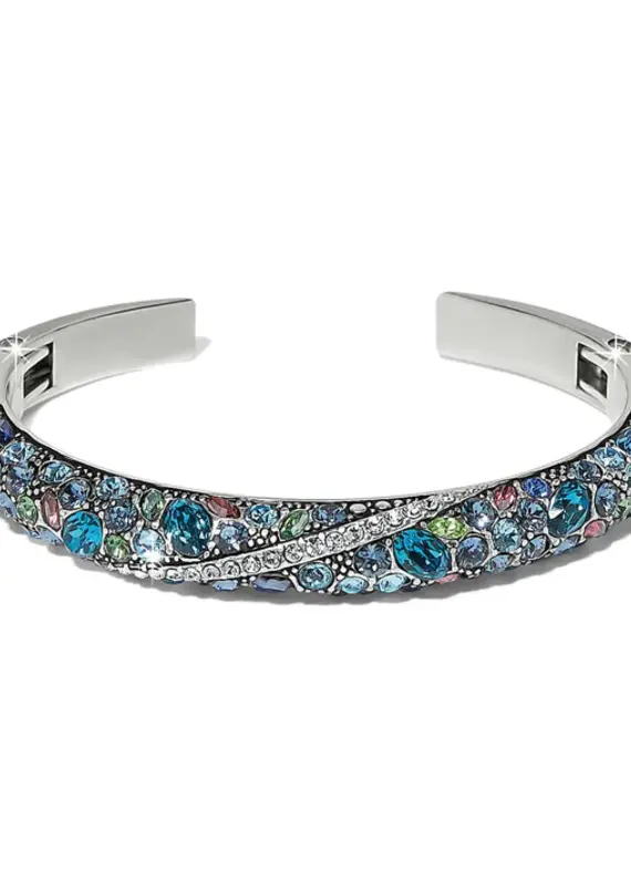 Trust Your Journey Blues Hinged Bangle