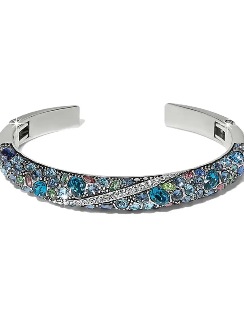 Trust Your Journey Blues Hinged Bangle