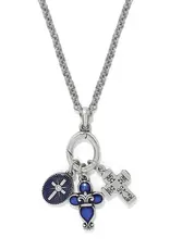 Unity Cross Necklace in Blue