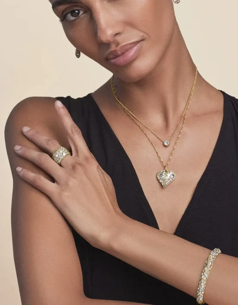 Trust Your Journey Gold Hinge Bracelet