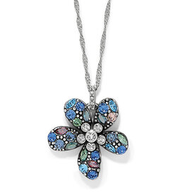 Trust Your Journey Blues Flower Necklace