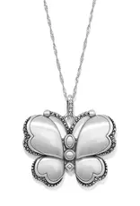 Gaia Butterfly Silver Necklace