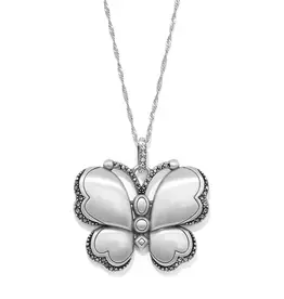 Gaia Butterfly Silver Necklace