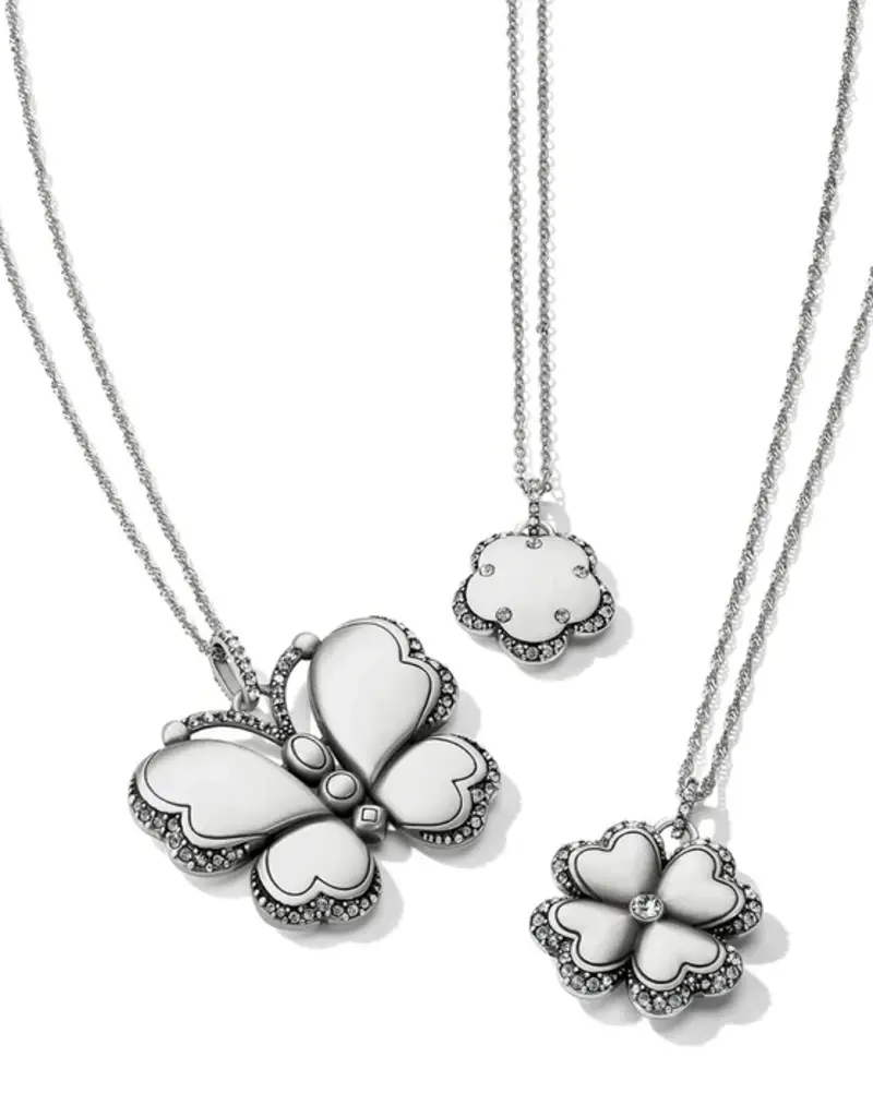 Gaia Four Leaf Clover Silver Necklace