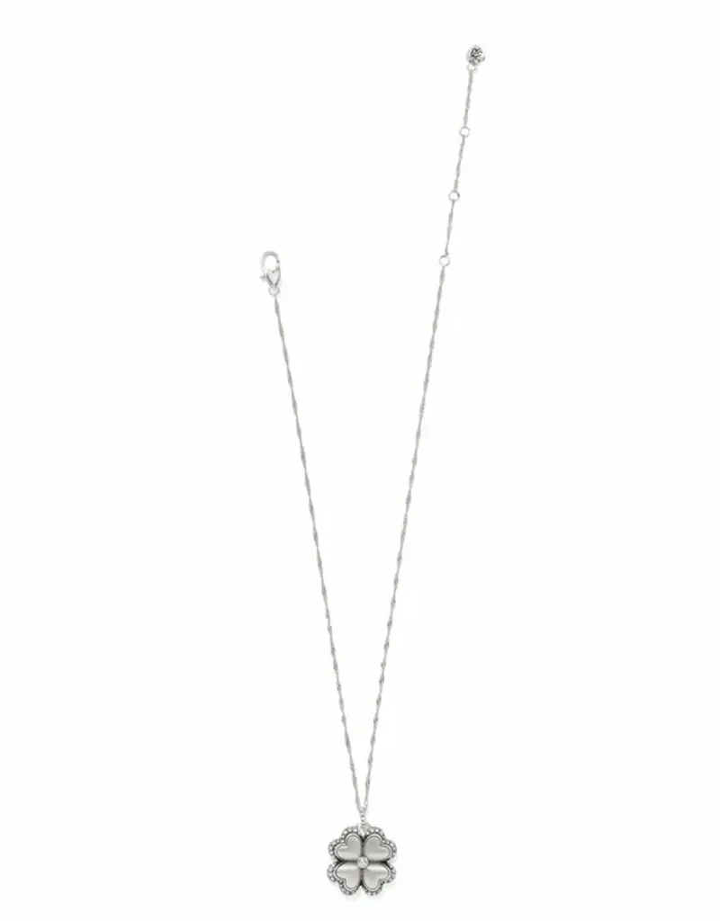 Gaia Four Leaf Clover Silver Necklace