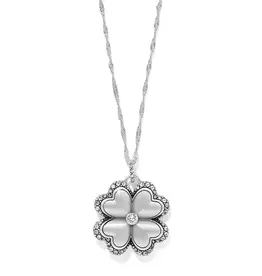 Gaia Four Leaf Clover Silver Necklace
