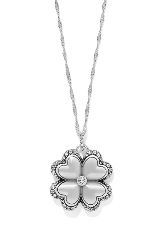 Gaia Four Leaf Clover Silver Necklace