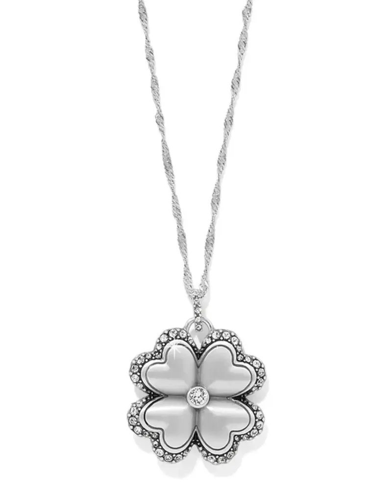 Gaia Four Leaf Clover Silver Necklace
