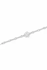 Gaia Flower Silver Bracelet
