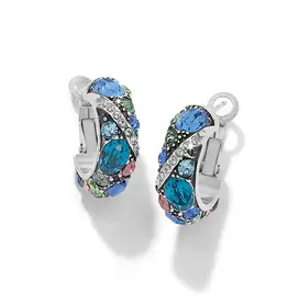 Trust Your Journey Blues Hoops