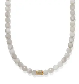 Meridian Solis White Bead Neclace