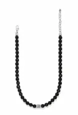 Meridian Solis Black Bead Necklace