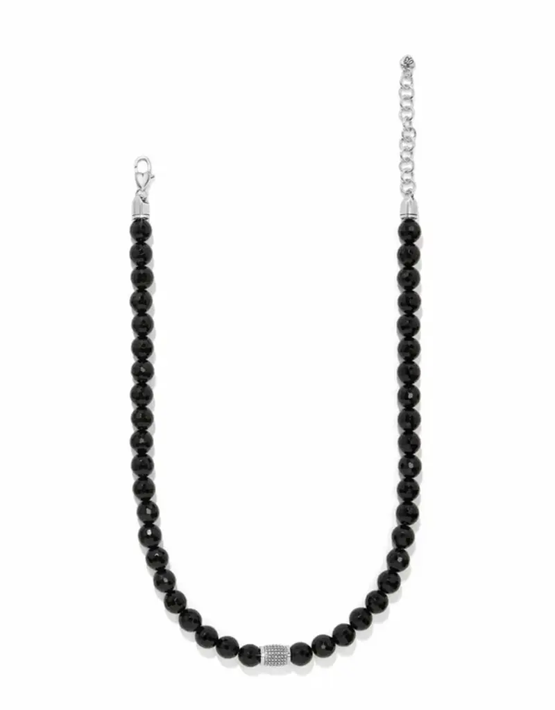 Meridian Solis Black Bead Necklace