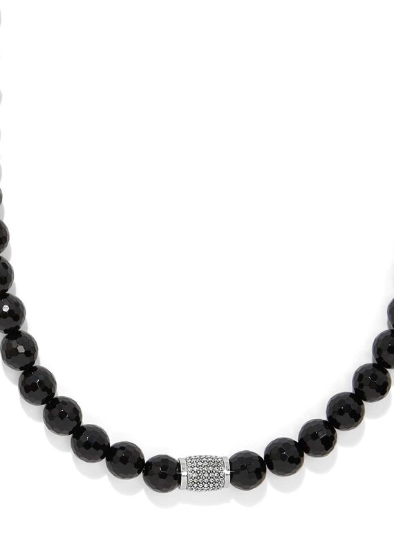 Meridian Solis Black Bead Necklace
