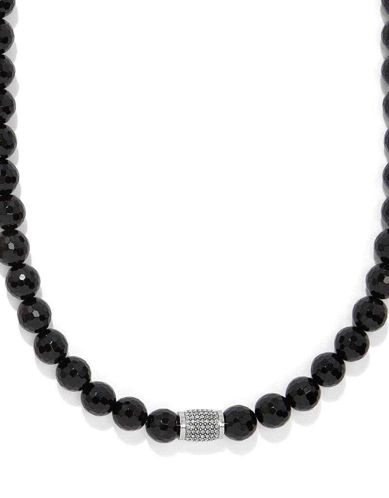 Meridian Solis Black Bead Necklace