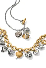 One Heart Large Charm Bracelet