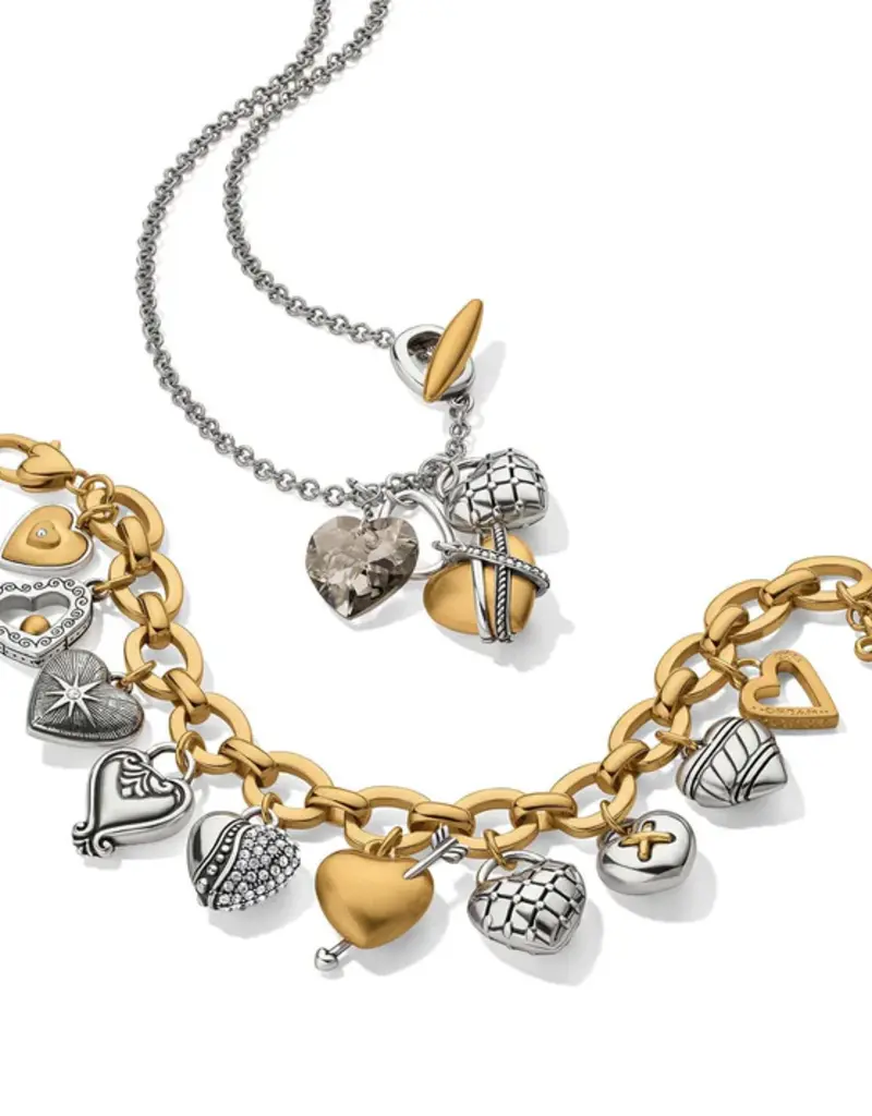 One Heart Large Charm Bracelet