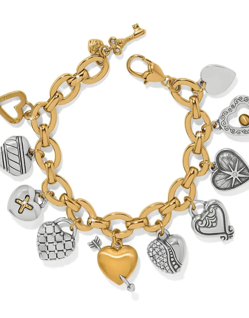 One Heart Large Charm Bracelet