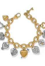 One Heart Large Charm Bracelet