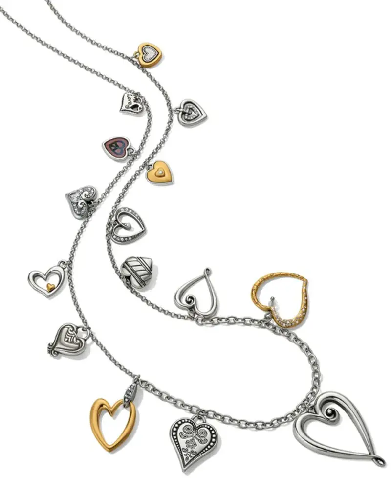 One Heart Large Long Necklace