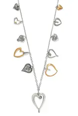 One Heart Large Long Necklace