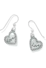 One Heart French Wire Earring