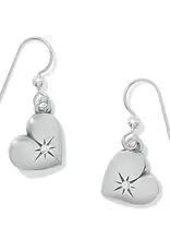 One Heart French Wire Earring