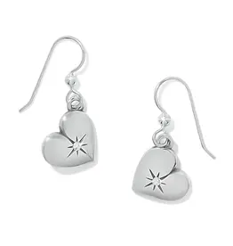 One Heart French Wire Earring