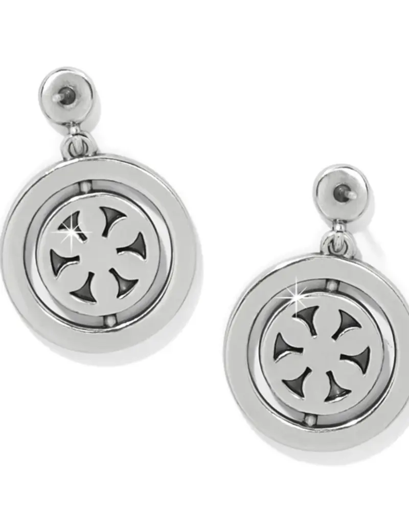 Flora Petite Post Drop in Silver