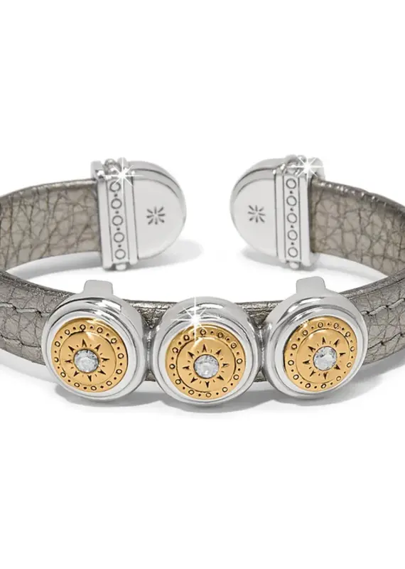 Mosaic Two Tone Titanium Disc Cuff