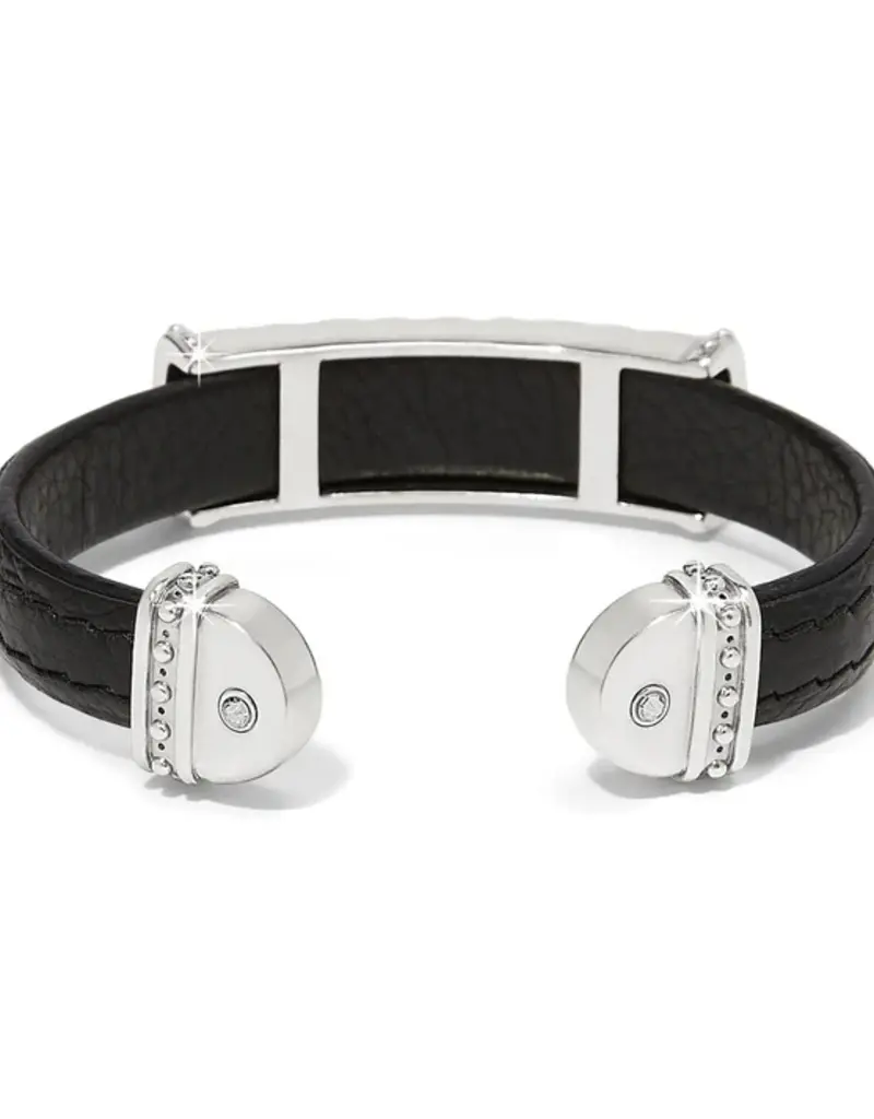 Mosaic Two Tone Black Bar Cuff