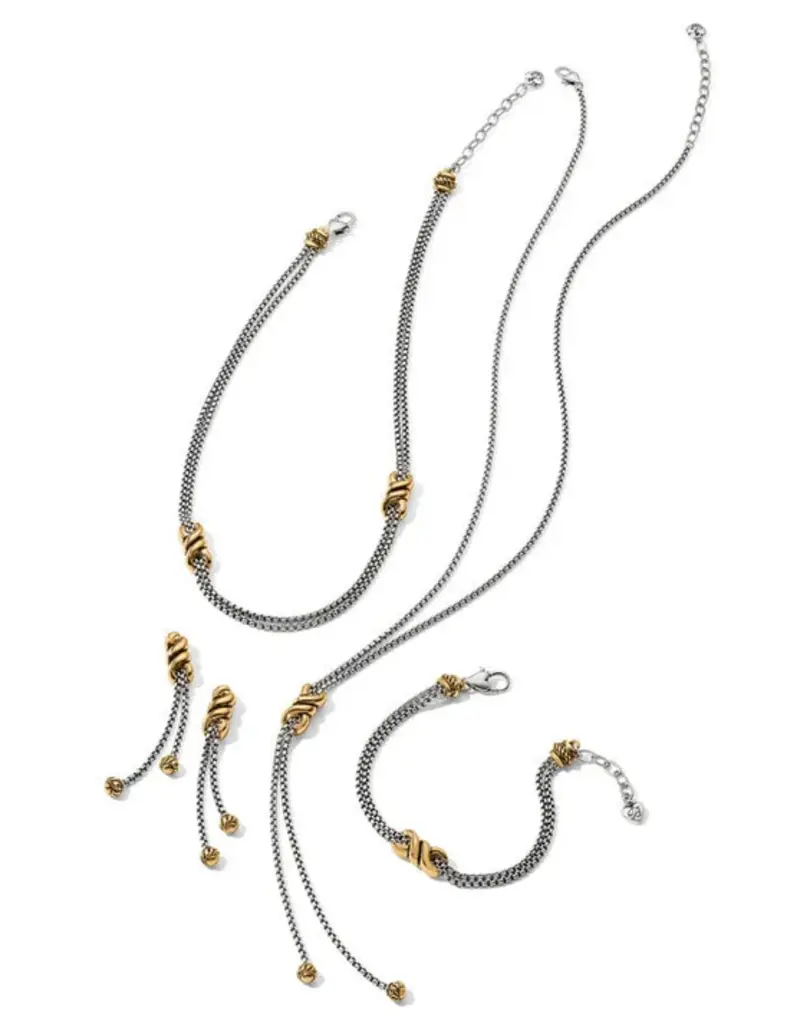 Interlok Twist Two tone Double Post Drop