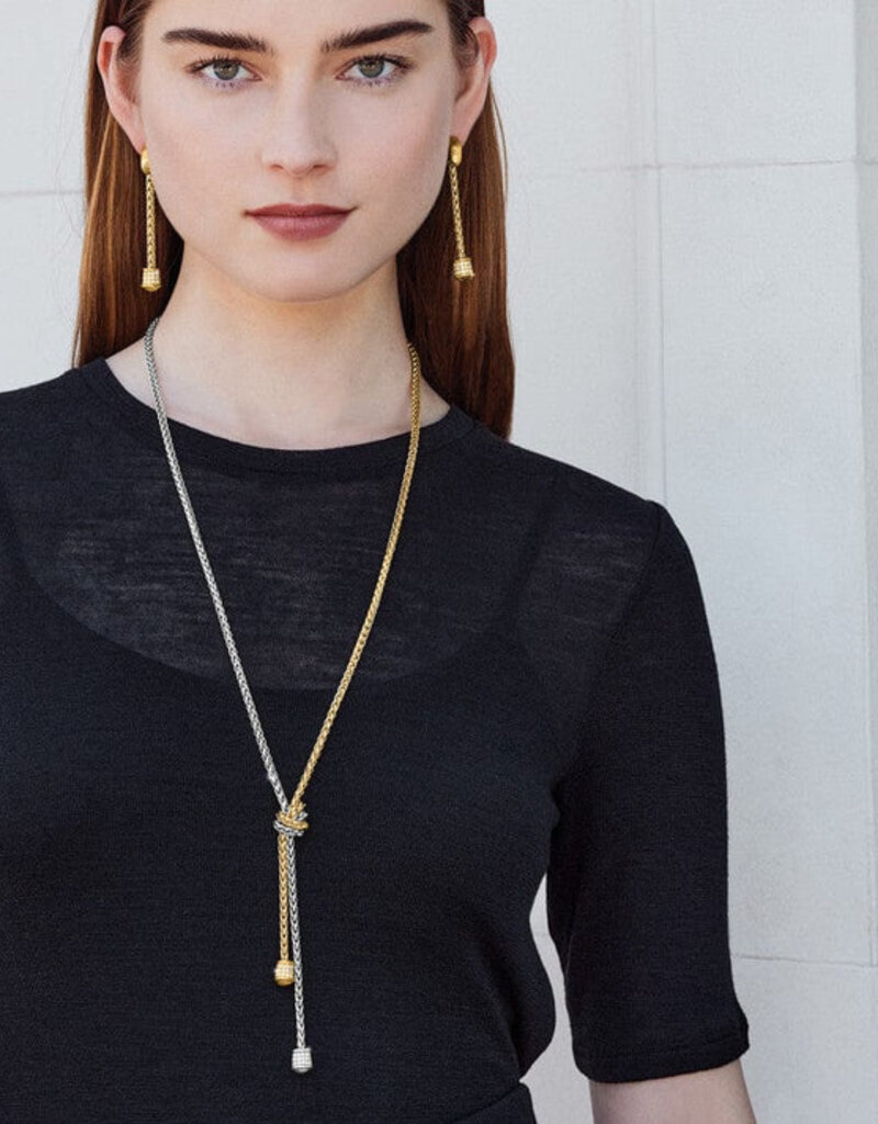 Meridian Ventus Two Tone Y necklace