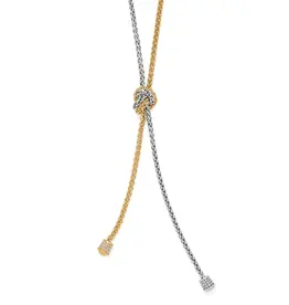 Meridian Ventus Two Tone Y necklace