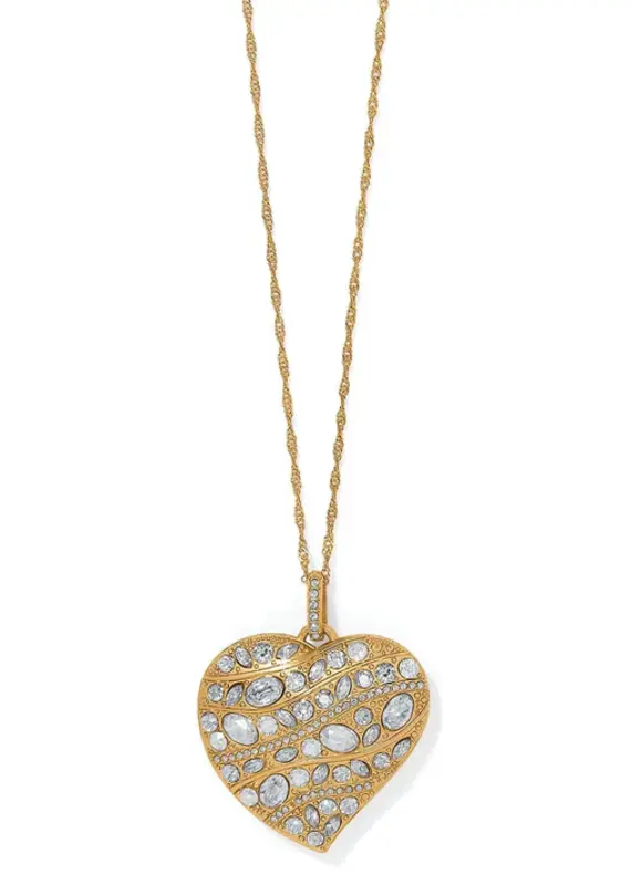 Trust Your Journey Convertible Heart Necklace in Gold