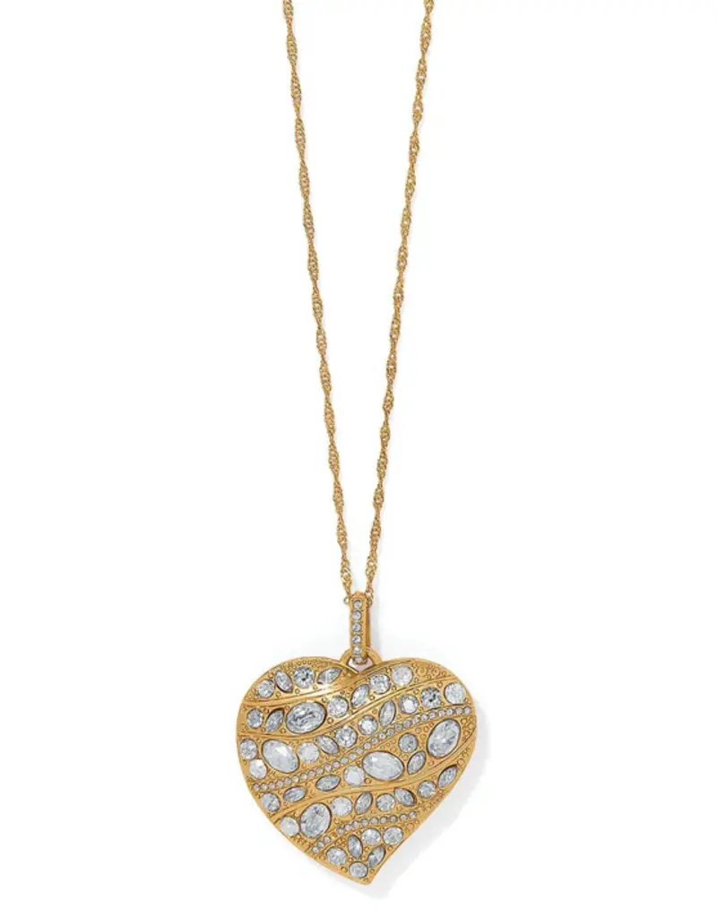 Trust Your Journey Convertible Heart Necklace in Gold