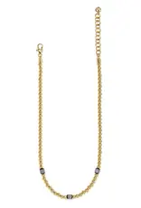 Meridian Petite Station Necklace in Hematite