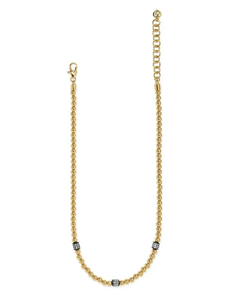 Meridian Petite Station Necklace in Hematite