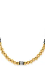 Meridian Petite Station Necklace in Hematite