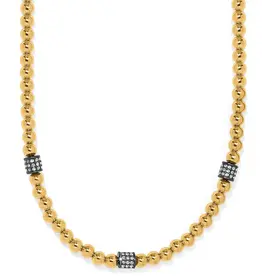 Meridian Petite Station Necklace in Hematite