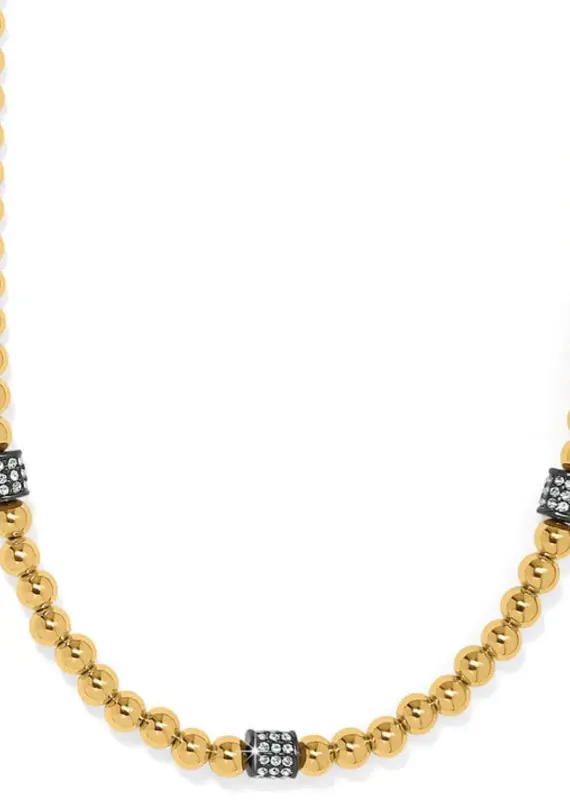 Meridian Petite Station Necklace in Hematite