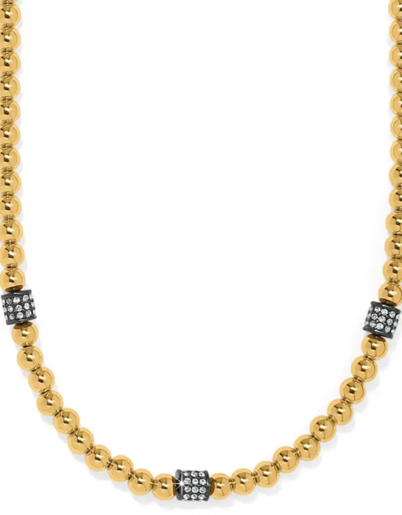 Meridian Petite Station Necklace in Hematite