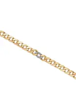 Cleo Pave Link Bracelet in Gold