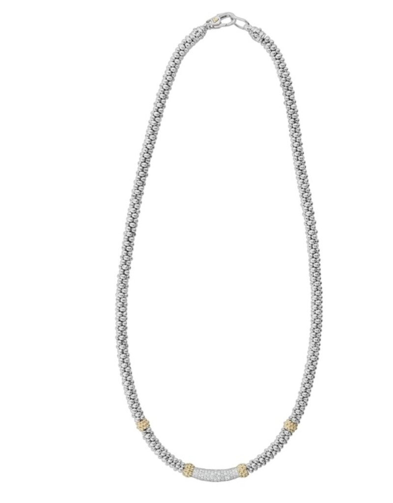 LAGOS Caviar Lux Caviar Diamond Necklace | 5mm