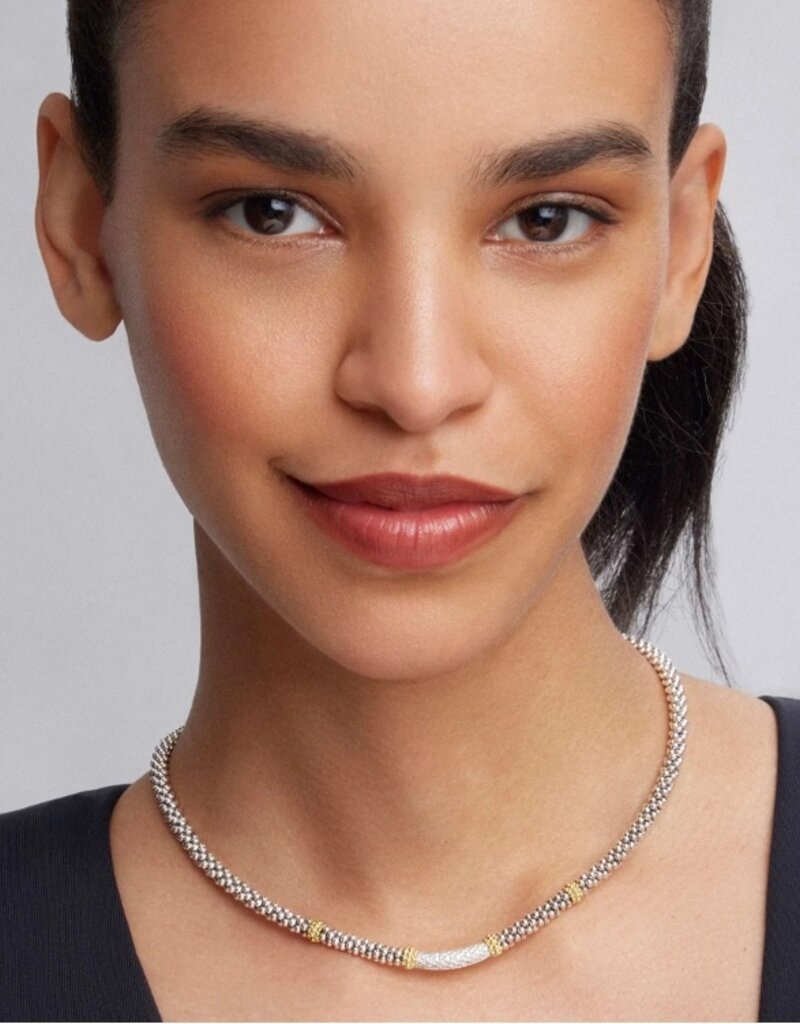 LAGOS Caviar Lux Caviar Diamond Necklace | 5mm