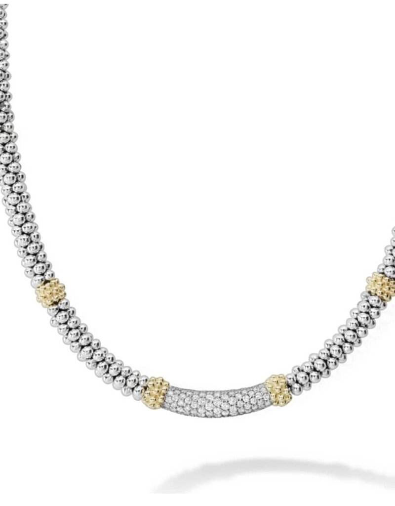 LAGOS Caviar Lux Caviar Diamond Necklace | 5mm